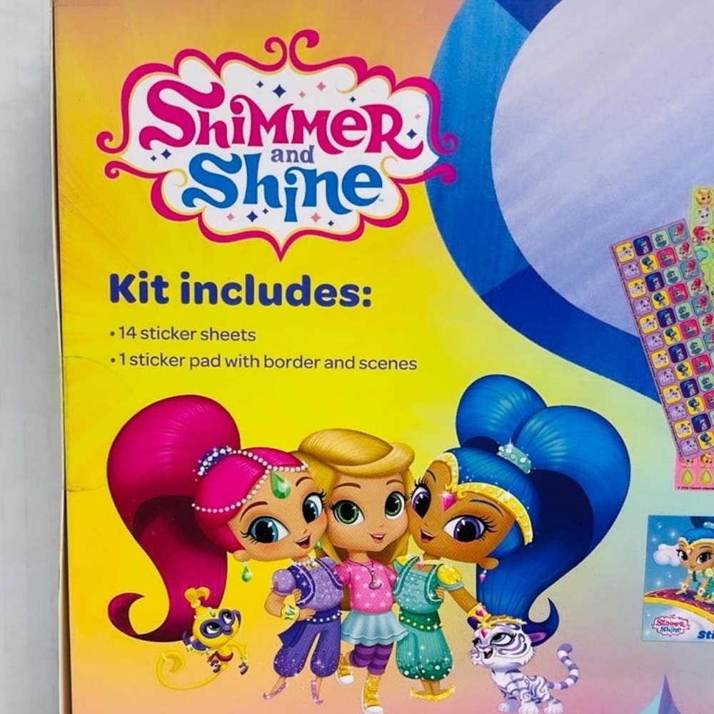 Nickelodeon Shimmer and Shine Stickers Kit Box and Pad / 1,000+ Stickers - Picture 6 of 7
